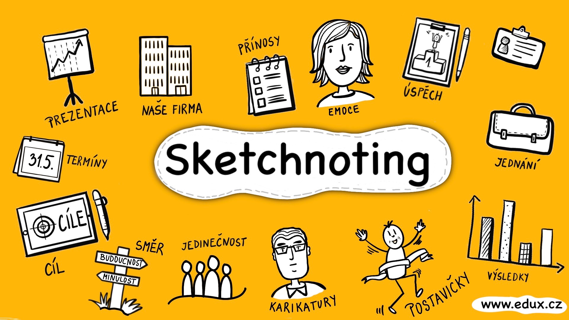 Sketchnoting webinář pro veřejnost