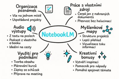NotebookLM: AI nástroj pro chytrou práci s dokumenty 3 Notebook LM myšlenková mapa